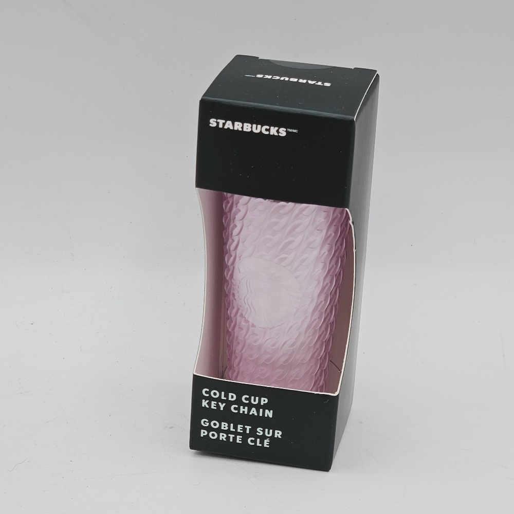 New Starbucks soft touch pink keychain